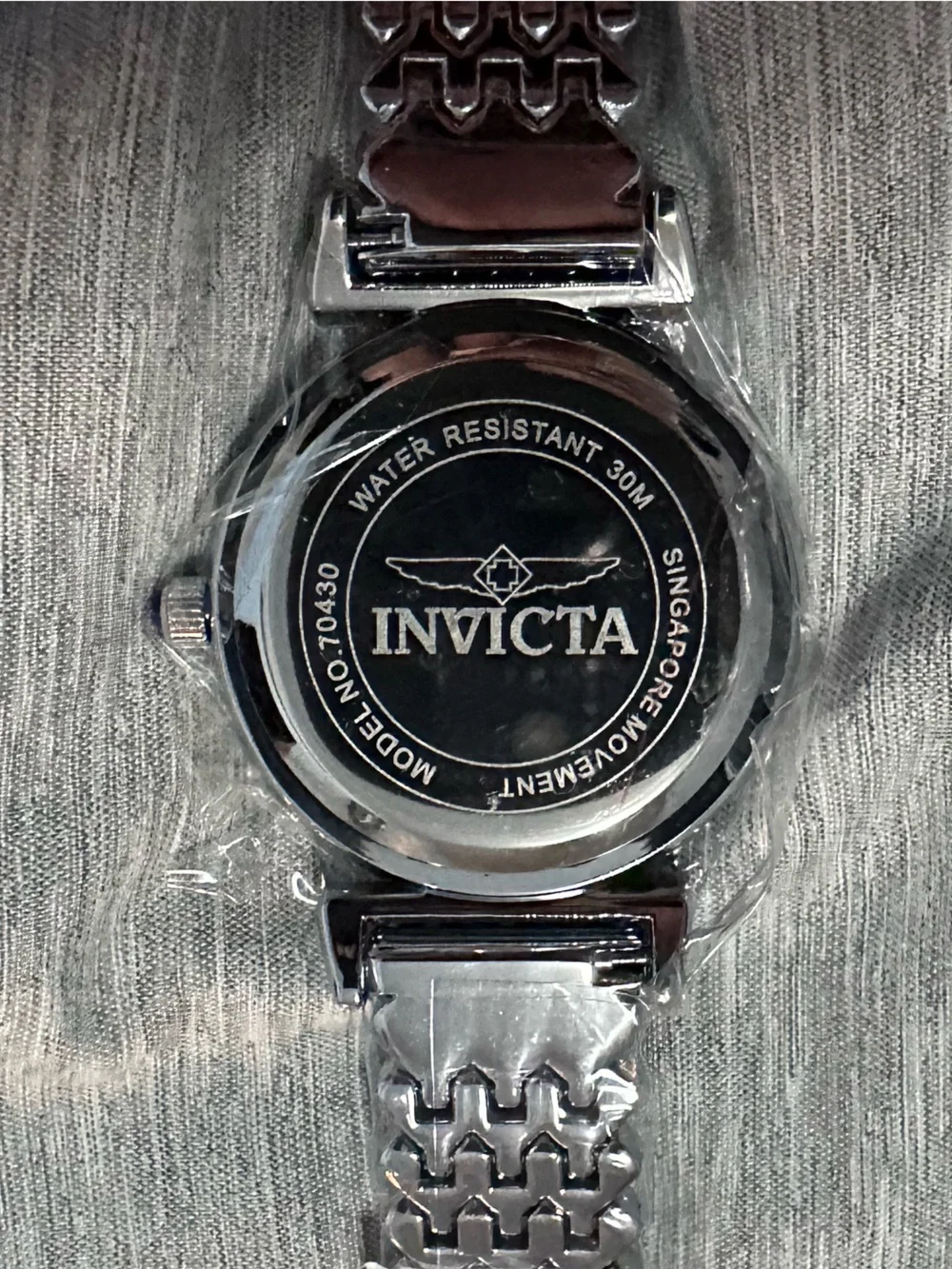 Invicta Celestial NWT Women's 70430 Silver Pavé Crystal Blue Numeral Watch w Box